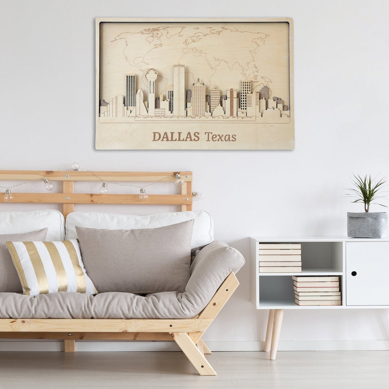  Dallas - Wooden Wall Decor