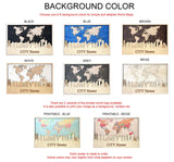  Dallas - Personalized Wooden Wall Map