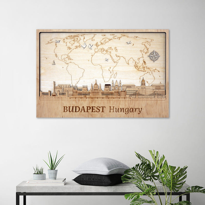 Budapest - Wooden Wall Decor