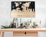  Chicago - Wooden Wall Decor