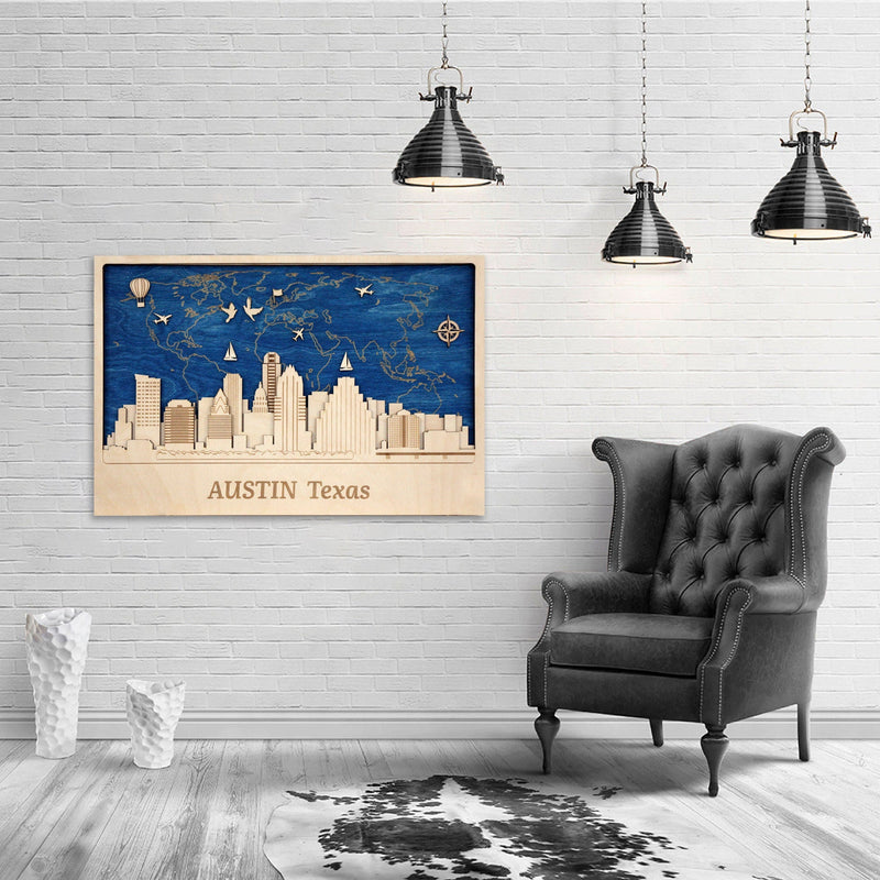 Atlanta - Wooden Wall Art Decor