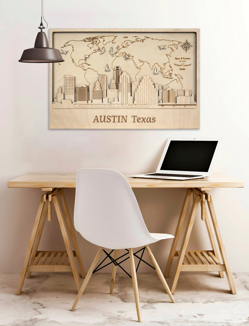 Atlanta - Wooden Wall Art Decor