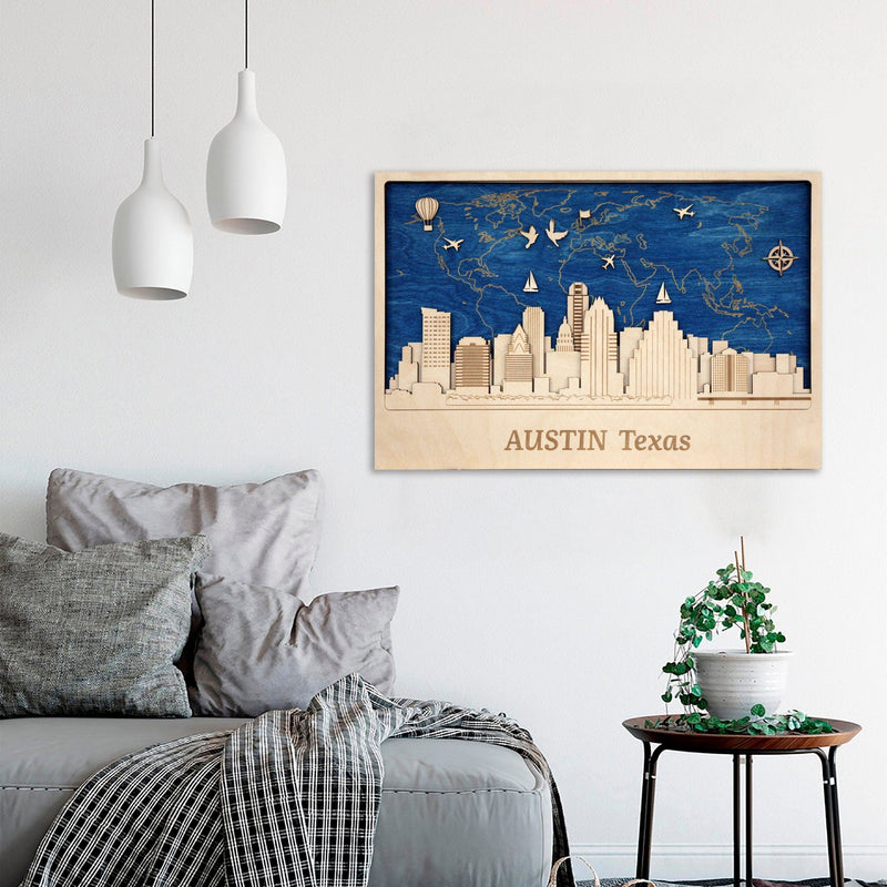 Atlanta - Wooden Wall Art Decor