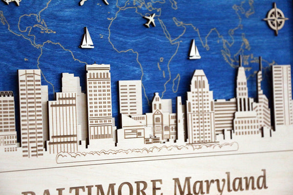 Baltimore - Wooden Wall Art Decor