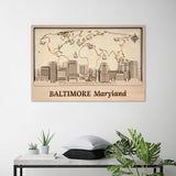 Baltimore - Wooden Wall Art Decor