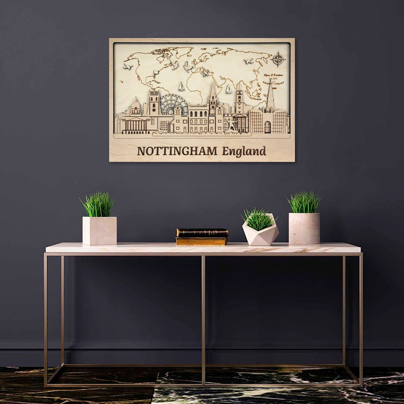 Personalized 3D Map - Nottingham Skyline