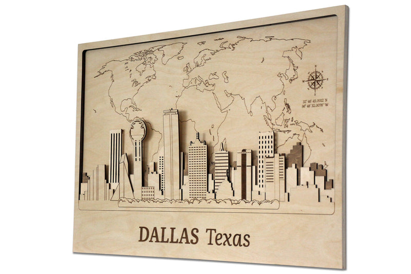  Dallas - Wooden Wall Decor