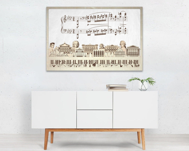 Pianist Classical Music Wooden Decor 