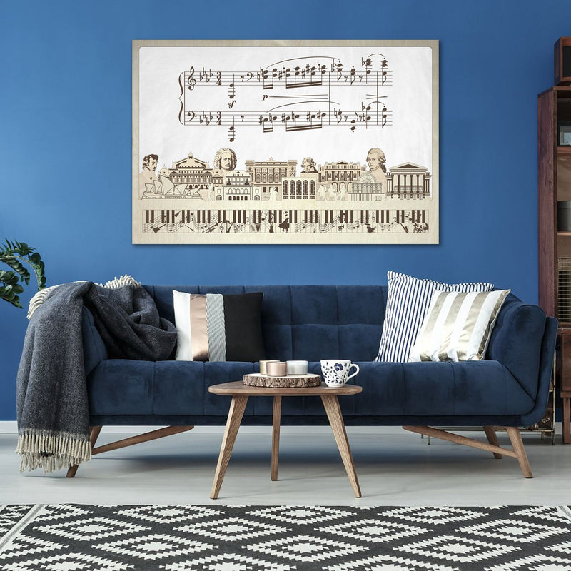 Pianist Classical Music Wooden Decor 