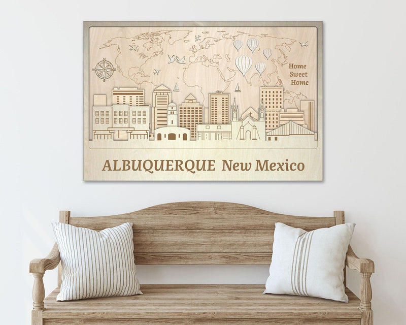 Wooden Wall Decor - Albuquerque