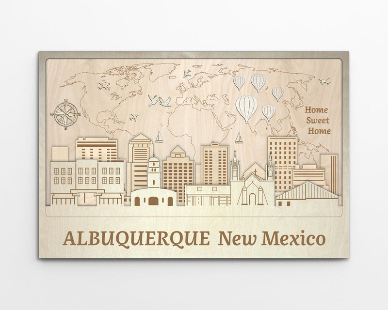 Wooden Wall Decor - Albuquerque