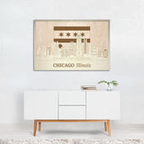  Chicago Skyline - Wooden Wall Decor