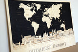 Budapest - Wall Decor World Map