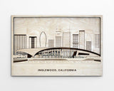 Inglewood SoFi Stadium Wooden Wall Decor