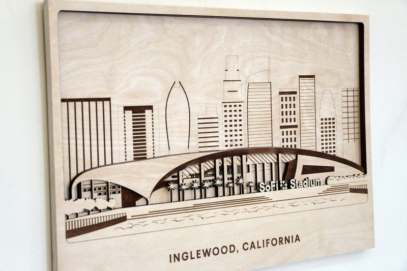 Inglewood SoFi Stadium Wooden Wall Decor