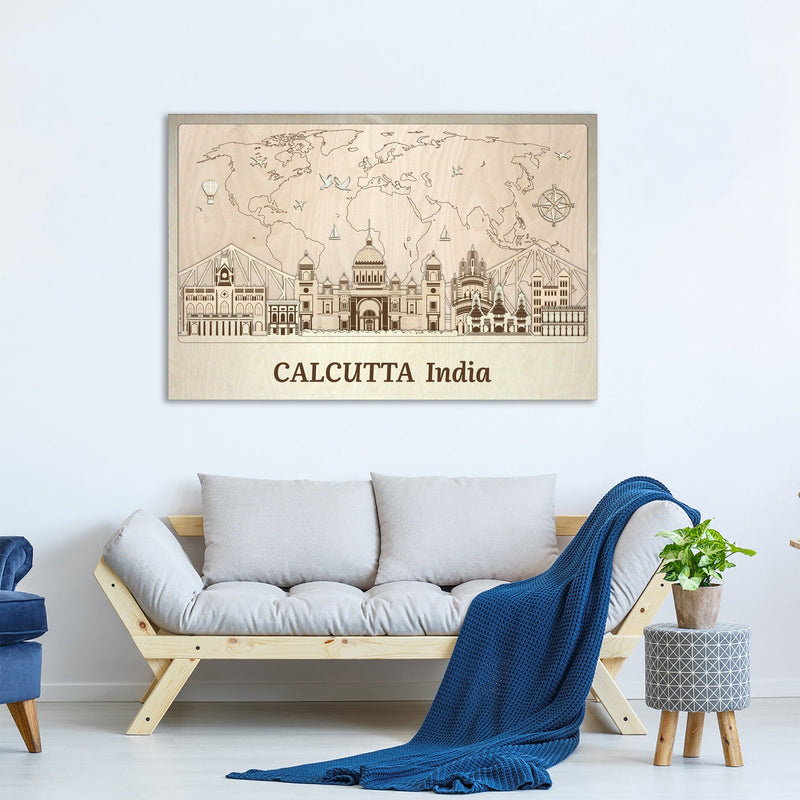 Calcutta - Wooden Wall Decor