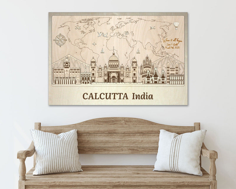 Calcutta - Wooden Wall Decor