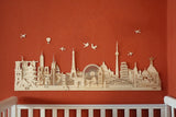 World Landmarks Skyline Wooden Wall Decor