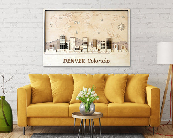 Denver - Wooden Wall Decor