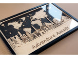 World Map Wooden Wall Decor