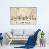 Calgary Skyline - Wooden Wall Decor