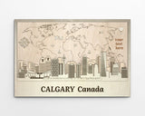 Calgary Skyline - Wooden Wall Decor