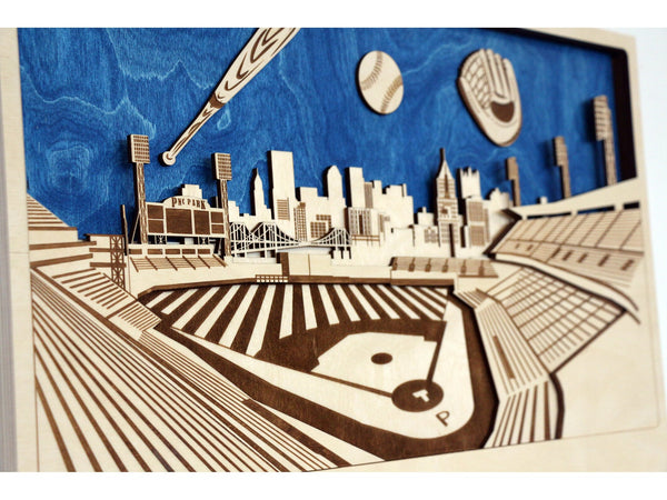  Baseball Field Wooden Wall Decor 