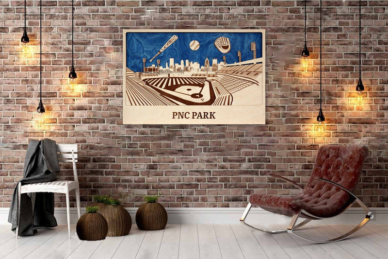  Baseball Field Wooden Wall Decor 